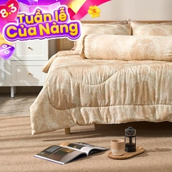 Chăn chần sợi gỗ thiên nhiên tencel Amando Aleena