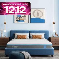 Nệm foam iComfy Coolax massage thoáng mát dày 15cm