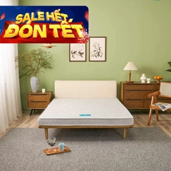 Nệm bông ép cao cấp Wonjun Pure Premium nâng đỡ vững chắc dày 12cm gấp 2