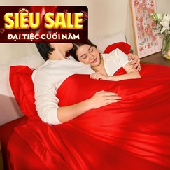 Bộ chăn ga Amando Love ấm áp, sang trọng