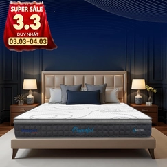 [Mới - Độc quyền] Nệm lò xo túi độc lập 3 vùng Dunlopillo de.Stress Powerful