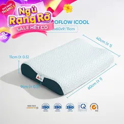 Gối foam Aeroflow iCool làm mát công thái học