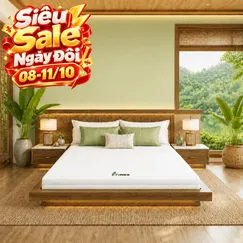 Nệm cao su Gummi 7zones nhập khẩu dày 12cm