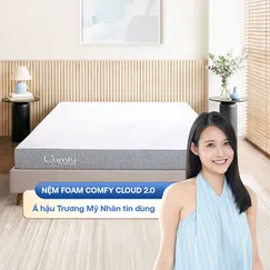 Nệm foam Comfy Cloud 2.0 siêu đàn hồi dày 15cm