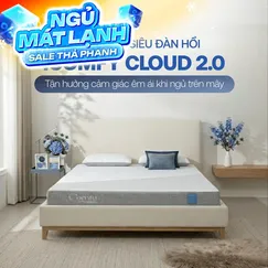 Nệm foam Comfy Cloud 2.0 siêu đàn hồi dày 15cm