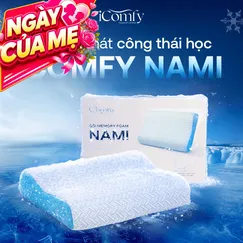 [BST Ngủ Mát] Gối foam Comfy Nami Băng Lạnh Công Thái Học