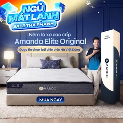 Nệm lò xo Amando Elite Original túi độc lập tiêu chuẩn khách sạn 5 sao dày 23cm