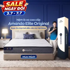 Nệm lò xo Amando Elite Original túi độc lập tiêu chuẩn khách sạn 5 sao dày 23cm