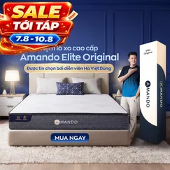 Nệm lò xo Amando Elite Original túi độc lập tiêu chuẩn khách sạn 5 sao dày 23cm