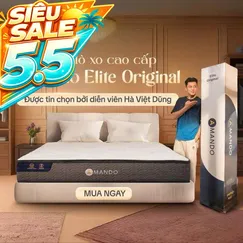 Nệm lò xo Amando Elite Original túi độc lập tiêu chuẩn khách sạn 5 sao dày 23cm