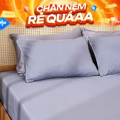 Bộ Ga chun microfiber Amando Ellie họa tiết 4 chi tiết