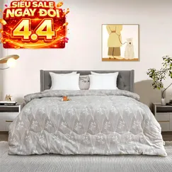 Chăn lông thỏ mềm mịn giữ ấm Amando Warm