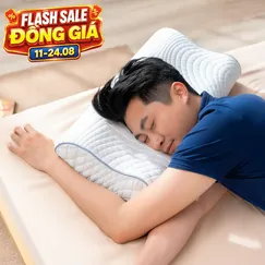 Gối foam Goodnight Nori 1.0 lượn sóng nâng đỡ cổ vai gáy