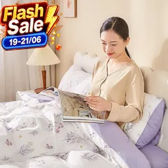 Bộ ga chun vỏ chăn Goodnight Bamboo mềm mại, điều hòa thân nhiệt
