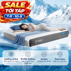 [BST Ngủ Mát] Nệm foam iComfy Coolax Plus Băng Lạnh Đa Tầng Dày 20cm