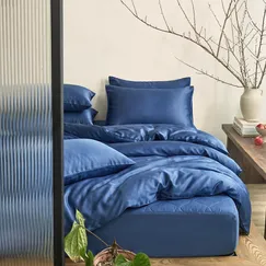 Bộ ga chun chần + chăn chần 5 món Amando Wellness Tencel Luxe, mềm mại, mịn mướt, thoáng mát vượt trội