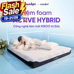 Nệm foam Kikoo Mát Lạnh Goodnight Active Hybrid Từ Đức