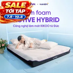 Nệm foam Kikoo Mát Lạnh Goodnight Active Hybrid Từ Đức
