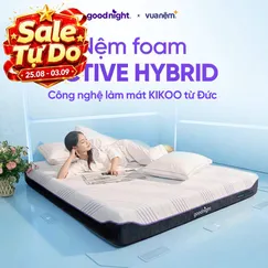 (Phiên bản 2026 - Gấp 3 Kikoo) Nệm foam Mát Lạnh Goodnight Active Hybrid