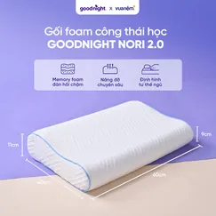 Gối foam công thái học cao cấp Goodnight Nori 2.0