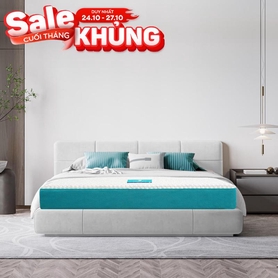Nệm foam Nhật Bản Aeroflow Fit Plus kháng khuẩn dày 20cm