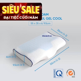 Gối foam Doona Restful công thái học giảm đau cổ vai gáy