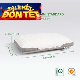 Gối cao su Gummi Standard 100% thiên nhiên thoáng khí