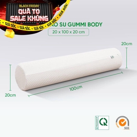 Gối ôm Cao su Gummi Body 100% thiên nhiên thoáng mát