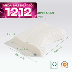 Gối cao su Gummi Oren 100% thiên nhiên massage cổ vai gáy