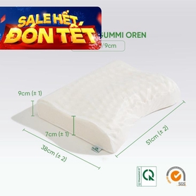 Gối cao su Gummi Oren 100% thiên nhiên massage cổ vai gáy