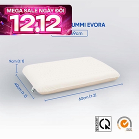 Gối cao su Gummi Evora 100% thiên nhiên massage thoáng khí