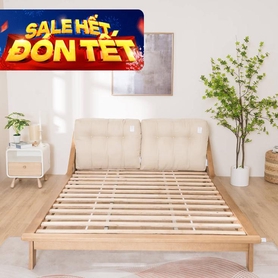 Giường gỗ sồi Amando Padova