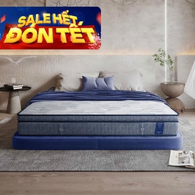 Nệm lò xo King Koil Serene Plus lông cừu gấp 3 nâng đỡ dày 27cm (Phiên bản giới hạn)