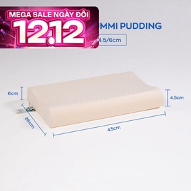 Gối cao su trẻ em Gummi Pudding 100% thiên nhiên