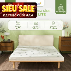 Nệm cao su đa tầng Gummi Lite giá tốt dày 10cm