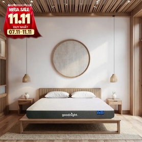 Nệm foam Goodnight Massage 2.0 (Hachi) giảm áp lực dày 15cm