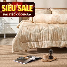 Chăn chần sợi gỗ thiên nhiên tencel Amando Aleena