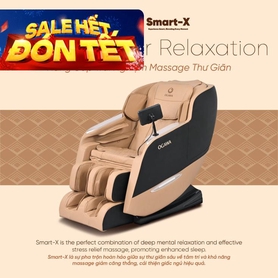 Ghế massage Ogawa Smart-X xoa dịu nhức mỏi, trải nghiệm thư giãn toàn diện