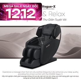 Ghế massage Ogawa Vogue-X giảm đau nhức cơ bắp, giải phóng các điểm căng cơ
