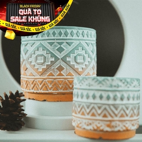 Hũ nến bộ lạc cỡ to