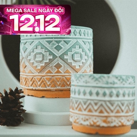 Hũ nến bộ lạc cỡ to