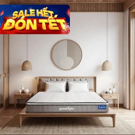 Nệm lò xo Goodnight SleepWave Hybrid (Sleep Wave 4.0) giảm tiếng ồn dày 20cm