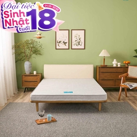Nệm bông ép cao cấp Wonjun Pure Premium nâng đỡ vững chắc dày 12cm gấp 2