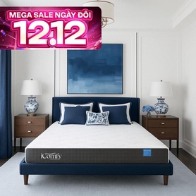 Nệm foam iComfy Coolax Plus nâng cấp điều hòa thân nhiệt dày 20cm
