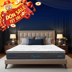 [Mới - Độc quyền] Nệm lò xo túi độc lập 3 vùng Dunlopillo de.Stress Powerful