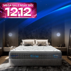 Nệm lò xo Dunlopillo de.Stress Energy công nghệ cách ly chuyển động