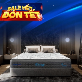 Nệm lò xo Dunlopillo de.Stress Energy công nghệ cách ly chuyển động