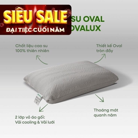 Gối cao su thiên nhiên Gummi Ovalux