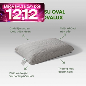 Gối cao su thiên nhiên Gummi Ovalux