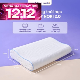Gối foam công thái học cao cấp Goodnight Nori 2.0